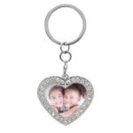 porte clés coeur imitation pierre précieuses