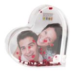 Plexi forme coeur avec photo