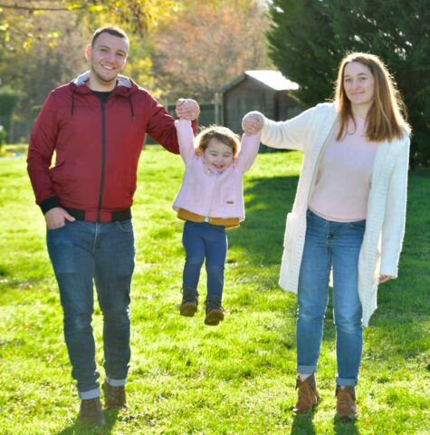 Famille en plein air